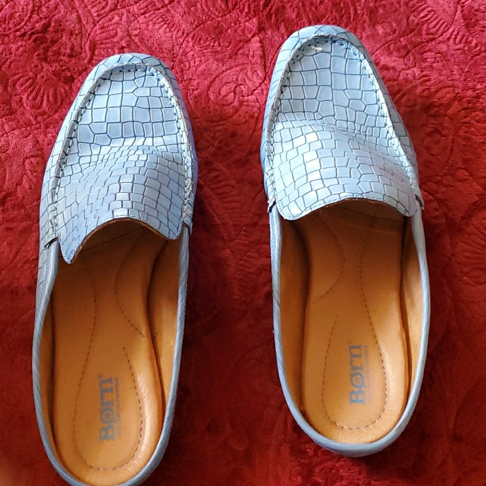 Blue Born Capricorn Croc Mules
